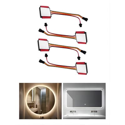 Xtwe 4 Pzs Led Apagador Touch Dimmer Para Espejos Vidrio Plastico Etc Blanco - $146.02 en Mercado Libre | PrecioMX