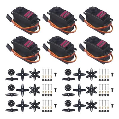 Servomotor Mg996r Engranajes Metálicos 15kg 180° Servo Motor - $455.89 en Mercado Libre | PrecioMX