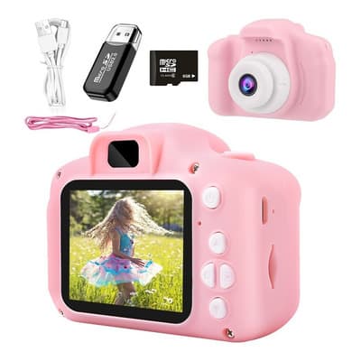 Cámara Digital Para Niños Jueguete Video C/tarjeta Sd Color Rosado - $123.88 en Mercado Libre | PrecioMX