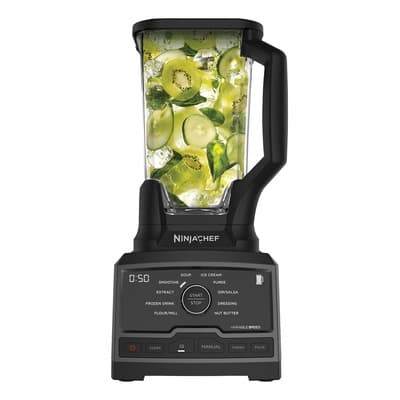 Licuadora Ninja Chef CT800C 2.1 L negra con vaso de plástico