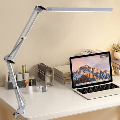 Lámpara De Escritorio Led Grande 35cm*35cm*70cm Con Brazo Ajustable Con 3 Modos Simuky Blanco - $216.00 en Mercado Libre | PrecioMX