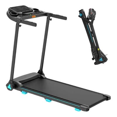 Caminadora Eléctrica 12 Programas De Entrenamiento 14 Km/h Color Negro