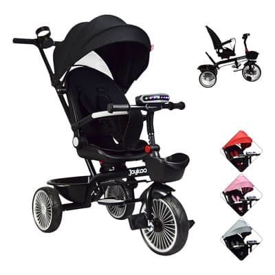 Triciclo Para Niños Asiento Giratorio Reclinable Luz Sonido Color Negro Joykoo - $1,599.00 en Mercado Libre | PrecioMX