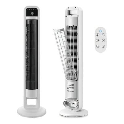 Ventilador De Torre C/r Wifi 4 Velocidades Filtro Extraíble Cantidad De Aspas 1 Estructura Blanco Aspas Negro Diámetro 26 Cm Frecuencia 60 Material De Las Aspas Plástico