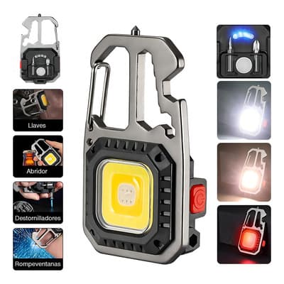 Vanance® Linterna Led Llavero Multiusos 6 Modos Recargable Portátil Llavero Luz 6 En 1 Lampara Minera Lamparas Para Campamento Táctica Lampara De Caceria Color Negro - $98.28 en Mercado Libre | PrecioMX