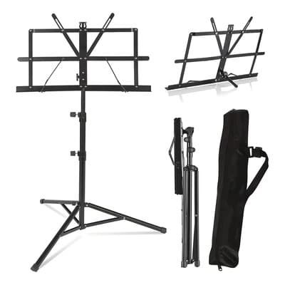 Doremama Podio Atril Para Partituras De Altura Ajustable Con Funda