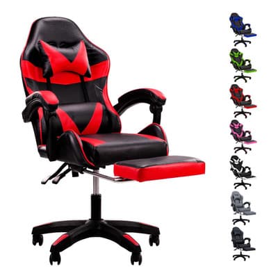 Silla Gamer Ergonómica Reclinable Giratoria Súper Cómoda Selectshop Color Rojo Cuero Sintético - $1,679.00 en Mercado Libre | PrecioMX