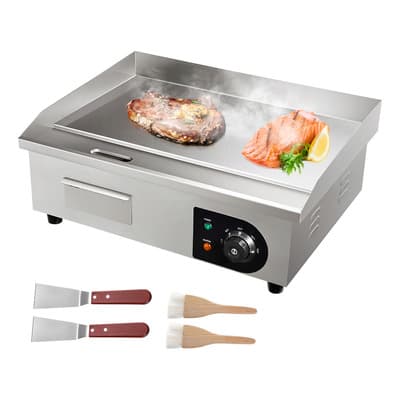 Vevor Parrilla Comal Plancha Electrica Industrial 1600w Color Plateado - $2,587.00 en Mercado Libre | PrecioMX