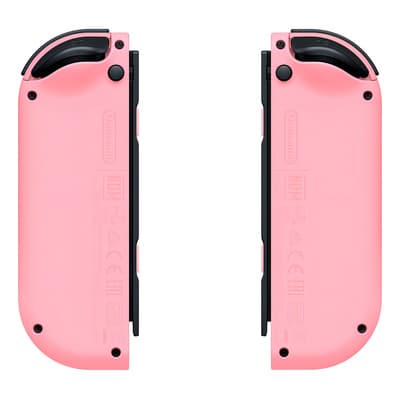 Control Joystick inalámbrico Nintendo Switch Joy Con (L)/(R) LED RGB Rosa Pálido 2 Unidades