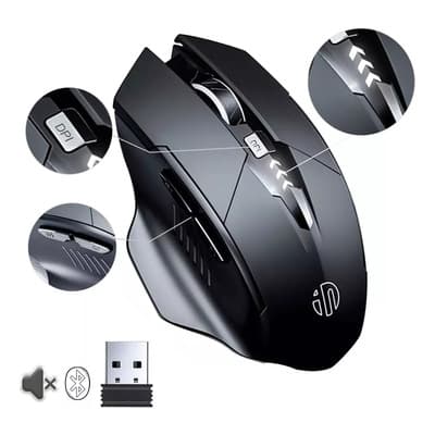 Ratón Inalámbrico Gamer Bluetooth Recargable Negro Conexión Usb-c 3 Dpi Inphic A1 - $199.99 en Mercado Libre | PrecioMX