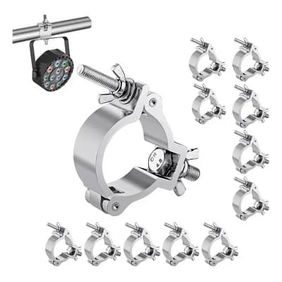 12pzs Clamp Hamburguesa Soporte Aluminio Gancho 2'' Pa Luces - $397.00 en Mercado Libre | PrecioMX