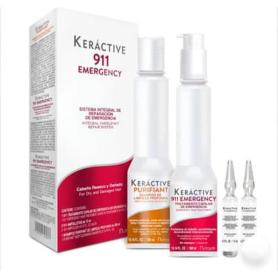 Nutrapel Keráctive 911 Sistema Integral De Reparación Shampoo300 Ml+ Tratamiento 300 Ml + Ampolletas 2x15ml - $180.00 en Mercado Libre | PrecioMX