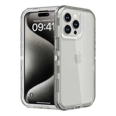 Funda Case De Uso Rudo 360 Para iPhone Transparente Antigolpes Con Marco Frontal 3 En 1 Desarmable Tpu + Pc Engrosamiento Múltiple Para Evitar Caídas Para iPhone 15 Pro Negro Orilwoya - $98.00 en Mercado Libre | PrecioMX
