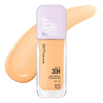 Maybelline Base De Maquillaje Superstay Lumi Matte, De Larga Duración, A Prueba De Agua Y Sudor 123 - $299.00 en Mercado Libre | PrecioMX