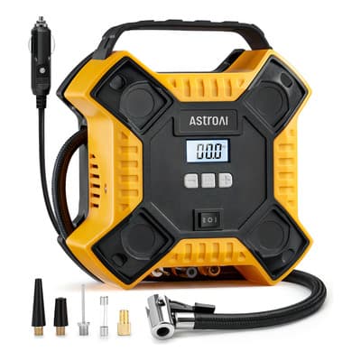 Astroai Compresor De Aire, Compresor De Llantas Neumaticos 160 Psi Aire Neumaticos, Compresor De Llantas, Bomba Aire ,mini Compresor De Aire,inflador Llantas,bomba De Aire Para Carro Amarillo