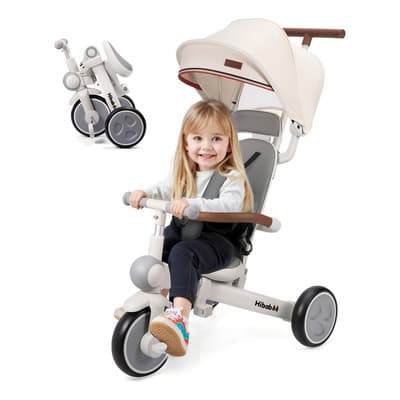 Triciclo Bebe Con Barandilla Desmontable Y Toldo Ajustable - $3,421.00 en Mercado Libre | PrecioMX