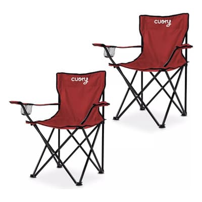Set 2 Sillas De Playa Plegables Exteriores Portátil Camping Color Rojo Rojox2 - $498.00 en Mercado Libre | PrecioMX