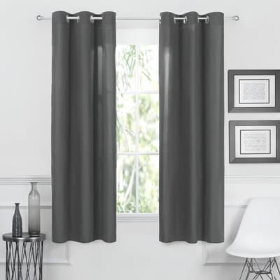 Cortina Real Textil 2.36x1.80m ** Con Argollas Color Gris - $259.91 en Mercado Libre | PrecioMX