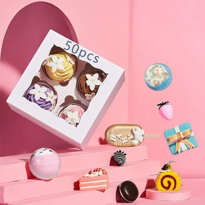 50 Cajas Pasteles Con Ventana Para 4 Cupcakes Muffins Donas - $377.15 en Mercado Libre | PrecioMX