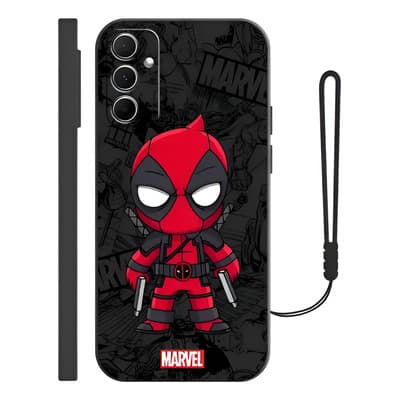 Funda De Silicona Para Infinix Diseño De Deadpool + Correas