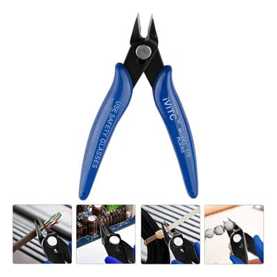 Pinzas De Micro Corte Exacto A Ras De Cable Alicates Tecneu Azul - $59.28 en Mercado Libre | PrecioMX