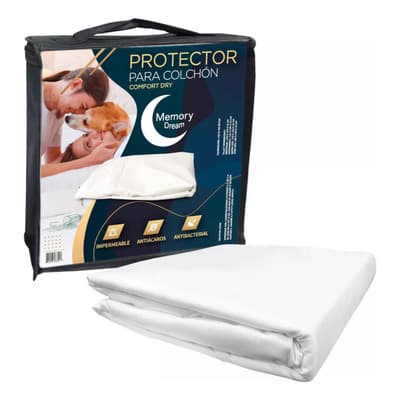 Protector Cubre Colchón Memory Dream Impermeable Matrimonial Blanco Liso Matrimonial - $269.00 en Mercado Libre | PrecioMX