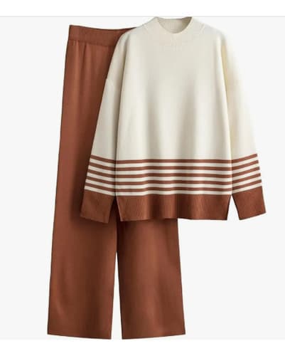 Conjunto De Suéter De Punto Con Cuello Alto Para Mujer - $289.99 en Mercado Libre | PrecioMX