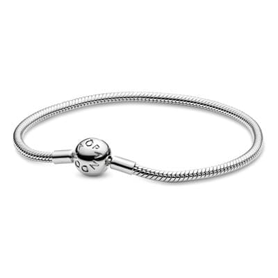 Brazalete Pandora Cadena De Serpiente Con Cierre Redondo Color Plata Talla 16 Cm 1.02 Cm - $790.09 en Mercado Libre | PrecioMX