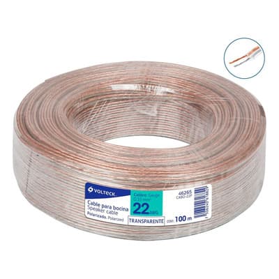 Cable Para Bocina 22 Awg Polarizado 100 M Volteck 46265 - $225.00 en Mercado Libre | PrecioMX
