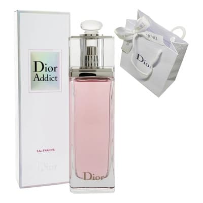 Perfume Dior Addict Eau Fraîche 100 Ml Mujer Floral Francia Con Rosas De Grasse Y Lazo Bordado Alta Costura | Regalo Exclusivo (bolsa+lazo) - $1,589.47 en Mercado Libre | PrecioMX