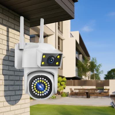 Cámara Seguridad Veryhdsn 8mp Wifi 5g Hd Visión Nocturna 360° Ptz Exterior Ip66 Blanco - $386.42 en Mercado Libre | PrecioMX