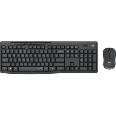 Combo Logitech MK295 Teclado y mouse inalámbrico color negro