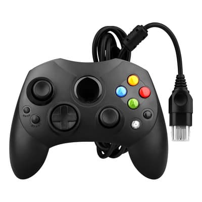 Control Alámbrico Compatible Con Xbox Clásico Negro