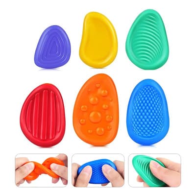 6pcs Juguete Silicona Piedras Sensoriales Para Ansiedad Multicolor - $62.08 en Mercado Libre | PrecioMX