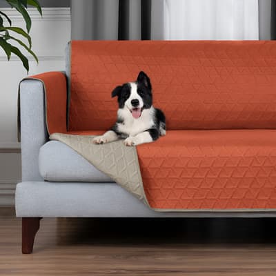 Cubresofá Real Textil Naranja - Khaki, Protector 3 Pzas ( Ch, M, G) Reversible, Doble Vista, Ajustable - Elige Tu Combinación Favorita - $939.00 en Mercado Libre | PrecioMX