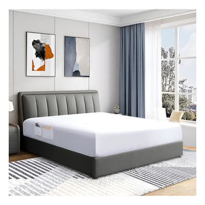 Protector Cubre Colchón Impermeable Decoración 152x203 Queen Color Blanco Diseño De La Tela Liso - $298.00 en Mercado Libre | PrecioMX