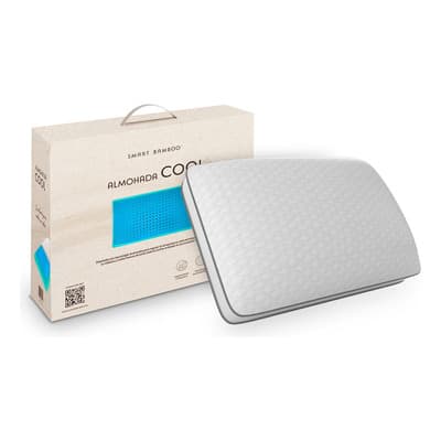 Almohada Memory Foam Gel Termorregulador Cool Smart Bamboo Color Blanco