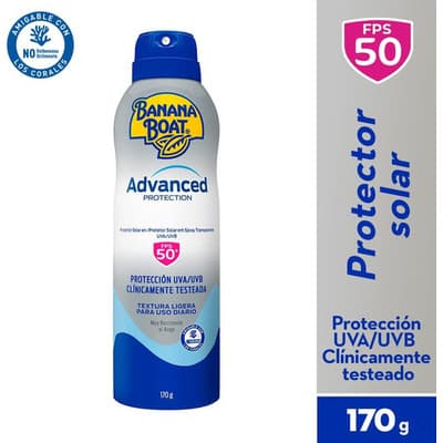 Protector Solar Banana Boat Advanced Protection 50+fps Spray - $344.00 en Mercado Libre | PrecioMX