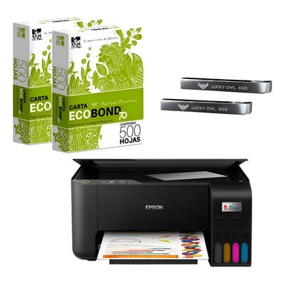 Impresora Epson L3250 Wifi + 1000 H + 2 Usb Lucky Owl Negro - $5,099.00 en Mercado Libre | PrecioMX