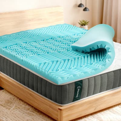 Colchoneta Memory Foam Individual Dreamlab Topper Gel 7cm- Color Azul 7 Cm - $1,039.20 en Mercado Libre | PrecioMX