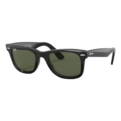 Arm. Solar Ray-ban Wayfarer 0rb2140 Protección Uv 1 Color 901 Color De La Lente Verde Color De La Varilla Negro Color Del Armazón Negro Green Polished Black - $2,558.55 en Mercado Libre | PrecioMX