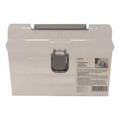 Miniso Caja De Almacenamiento Con Tapa Y Asa Transparente 15 - $85.40 en Mercado Libre | PrecioMX