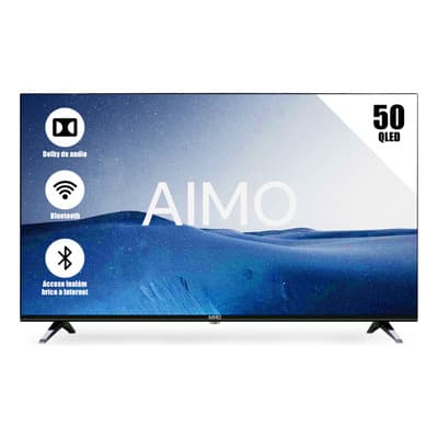 Aimo Television Smart Tv Full Hd Qled 4k Pantalla 50 Pulgadas Android Tv 3 Hdmi Y 2 Usb Con Dolby Atsc Con Control Remoto