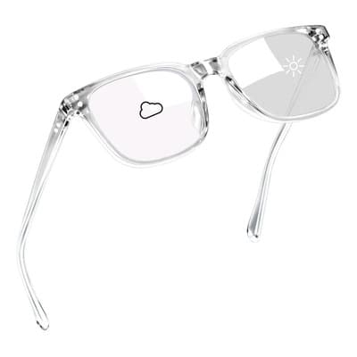 Lentes Fotocromáticos Hombre Dama Computadora Pc Uv400 Filtro Luz Azul Moda Cuadrado Anti Reflejantes Tr90 Transparente Brillante - $411.82 en Mercado Libre | PrecioMX