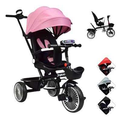 Triciclo Para Niños Asiento Giratorio Reclinable Luz Sonido Color Rosa Joykoo - $1,599.00 en Mercado Libre | PrecioMX