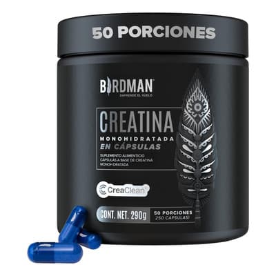 Birdman Creatina Monohidratada De Alta Pureza En Cápsulas | Sin Aditivos | 250 Cápsulas Sin Sabor - $697.00 en Mercado Libre | PrecioMX