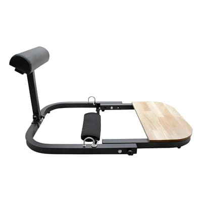 Banco Hip Thrust Portátil Con 2 Ligas De Tensión Plegable Color Negro