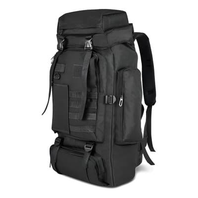 Mochila De Senderismo Cámping Impermeable Táctic Militar 80l Color Negro Diseño De La Tela Rayas - $351.00 en Mercado Libre | PrecioMX