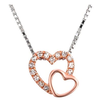 Dije Bizzarro Oro Rosa 14k Cadena Con 4 Pts De Diamante - $9,162.00 en Mercado Libre | PrecioMX