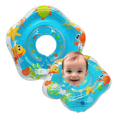 Flotador Bebé Cuello Salvavidas Azul Inflable Alberca Flotis - $93.38 en Mercado Libre | PrecioMX